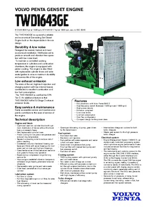 Motory Volvo Penta TWD1643GE