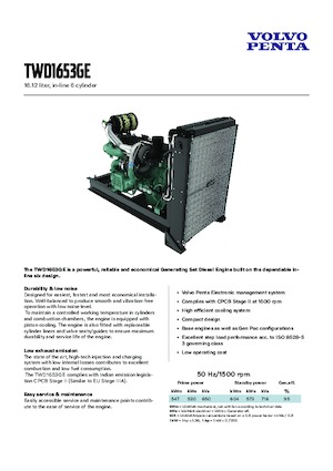 Motory Volvo Penta TWD1653GE