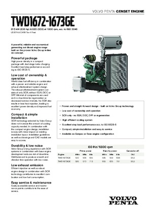 Motory Volvo Penta TWD1672GE