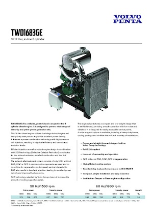 Motory Volvo Penta TWD1683GE