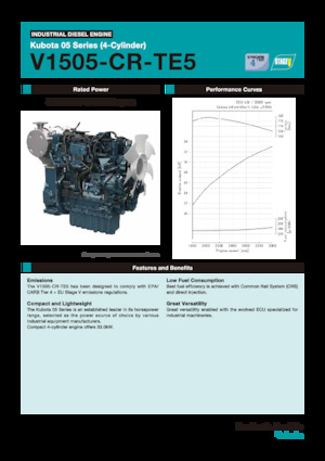 Motory Kubota V1505-CR-TE5
