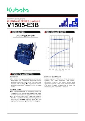 Motory Kubota V1505-E3B