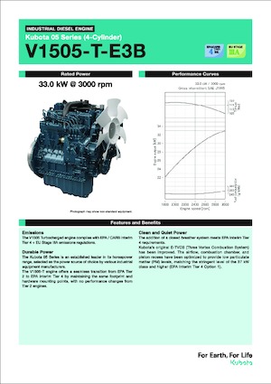 Motory Kubota V1505-T-E3B