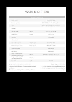 Motory Kubota V2003-M-DI-T-E2B