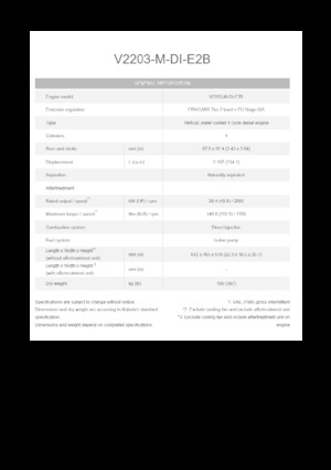 Motory Kubota V2203-M-DI-E2B