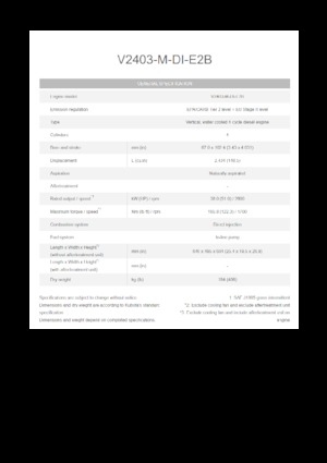 Motory Kubota V2403-M-DI-E2B