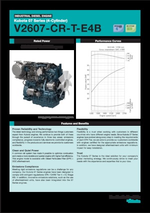 Motory Kubota V2607-CR-T-E4B