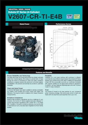Motory Kubota V2607-CR-TI-E4B