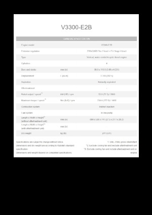 Motory Kubota V3300-E2B
