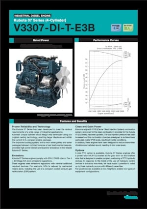 Motory Kubota V3307-DI-T-E3B