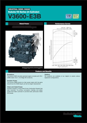 Motory Kubota V3600-E3B