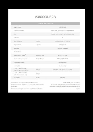 Motory Kubota V3800DI-E2B