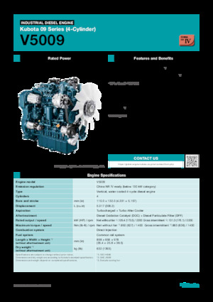 Motory Kubota V5009