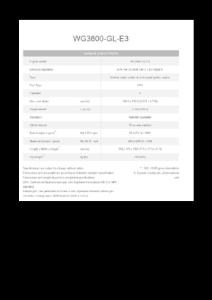 Motory Kubota WG3800-GL-E3