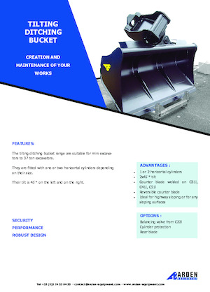 Lžíce pro rypadla Arden C31I20