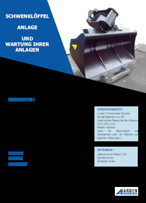 Lžíce pro rypadla Arden C31I20