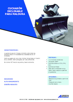 Lžíce pro rypadla Arden C31I20