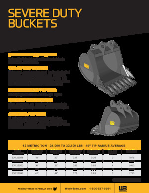 Lžíce pro rypadla Werk-Brau EX35SD