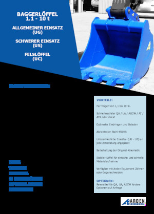 Lžíce pro rypadla Arden R05G05