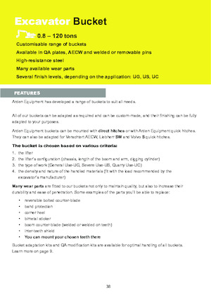 Lžíce pro rypadla Arden R60CT1