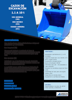 Lžíce pro rypadla Arden R05G05