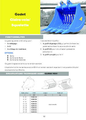 Lžíce pro rypadla Arden R30V31S