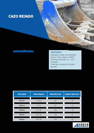 Lžíce pro rypadla Arden R30V31S