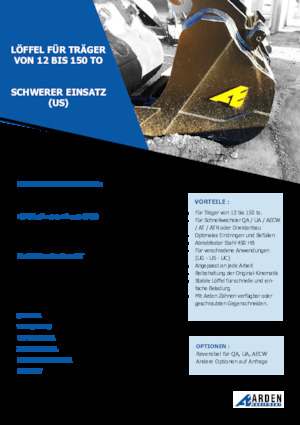 Lžíce pro rypadla Arden R30S31