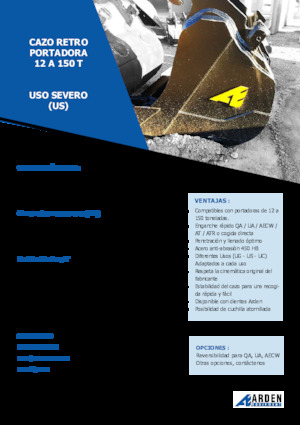 Lžíce pro rypadla Arden R30S31