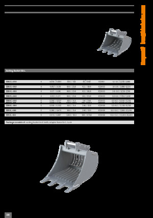 Lžíce pro rypadla Kinshofer SB06L-100