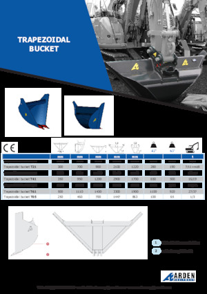 Lžíce pro rypadla Arden T25G45