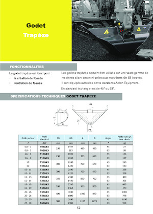 Lžíce pro rypadla Arden T25G45
