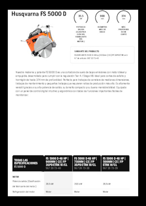 Řezačky spár Husqvarna FS 5000 D