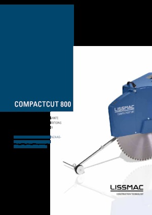 Řezačky spár Lissmac Compactcut 800