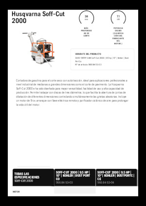 Řezačky spár Husqvarna Soff-Cut® 2000