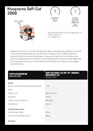 Řezačky spár Husqvarna Soff-Cut® 2000