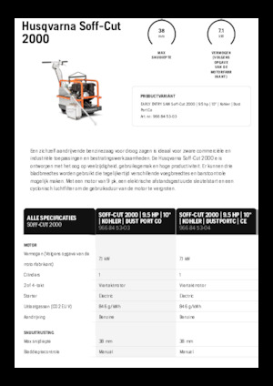 Řezačky spár Husqvarna Soff-Cut® 2000
