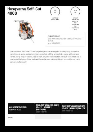 Řezačky spár Husqvarna Soff-Cut® 4000