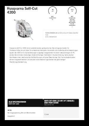 Řezačky spár Husqvarna Soff-Cut® 4200