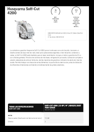 Řezačky spár Husqvarna Soff-Cut® 4200