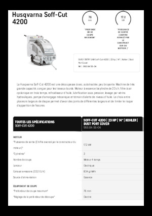 Řezačky spár Husqvarna Soff-Cut® 4200