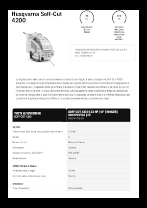 Řezačky spár Husqvarna Soff-Cut® 4200