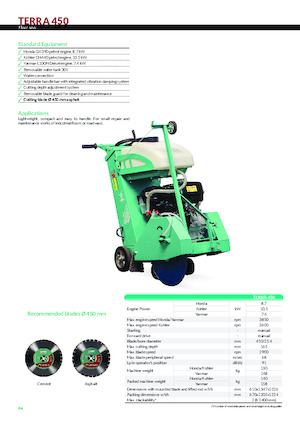 Řezačky spár Imer Terra 450