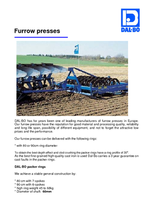 Půdní pěchy DAL-BO UP 3,15