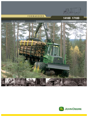 Vyvážecí traktory John Deere 1410 D