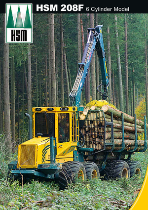 Vyvážecí traktory HSM 208 F