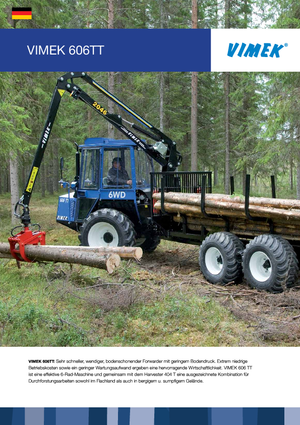 Vyvážecí traktory Vimek 606 TT