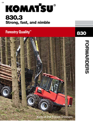 Vyvážecí traktory Komatsu 830.3