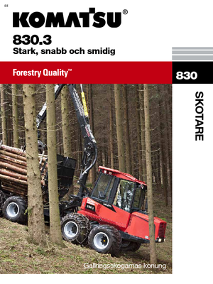 Vyvážecí traktory Komatsu 830.3