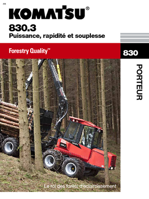 Vyvážecí traktory Komatsu 830.3